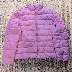 The Childrens Place Purple Puffer Jacket Girls